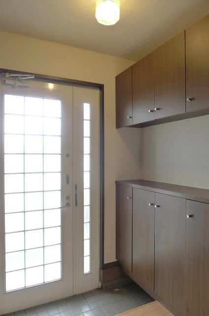 Garden. With a large shoe box