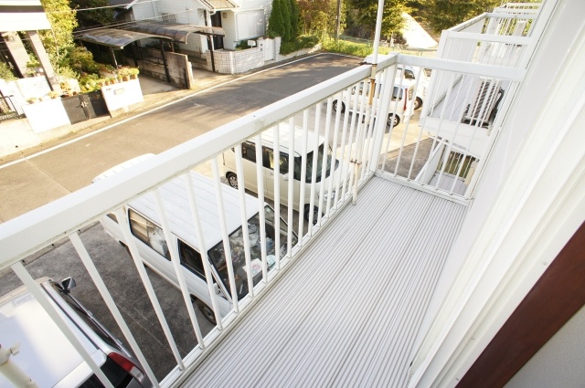 Balcony. Wide balcony