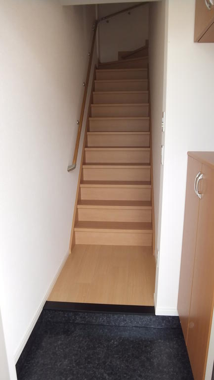 Entrance. Indoor stairs