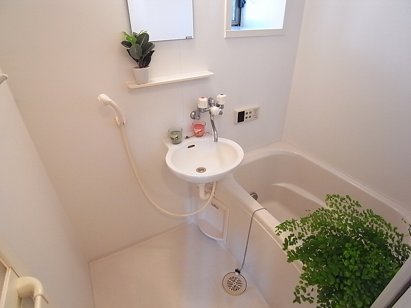 Bath. Bathroom is with a heating ventilation dryer. 