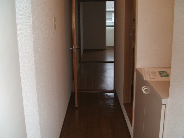 Entrance. With a shoe box