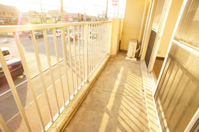 Balcony. Wide balcony