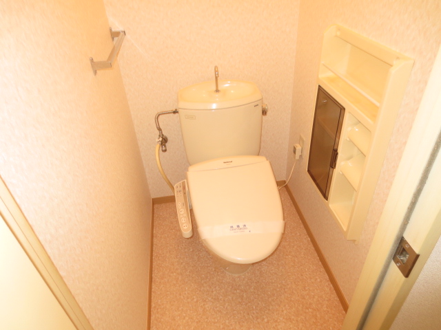 Toilet. Toilet with warm water washing toilet seat