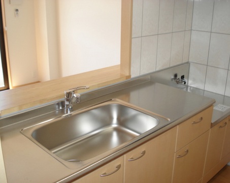 Kitchen. Counter kitchen living room overlooking