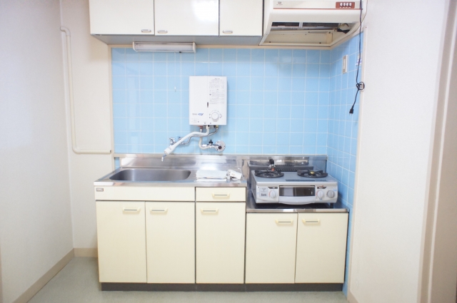 Kitchen. Stove with a kitchen