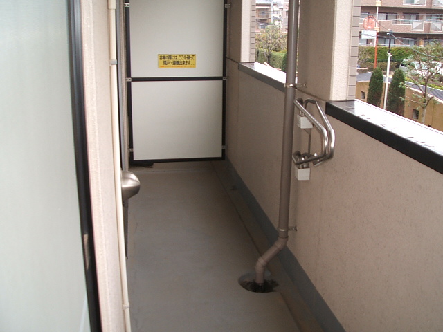 Balcony. Wide balcony