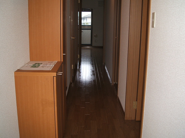 Entrance. With a shoe box