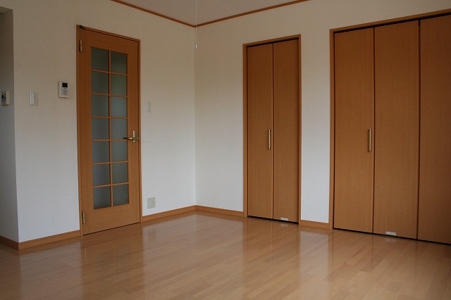 Living and room. Joinery unified in woodgrain