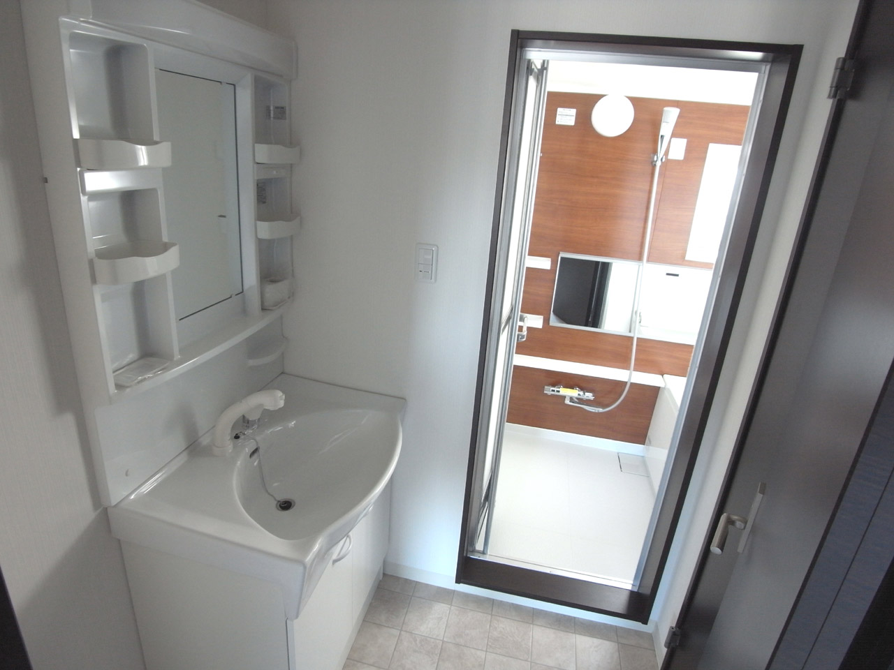 Washroom. Shampoo dresser