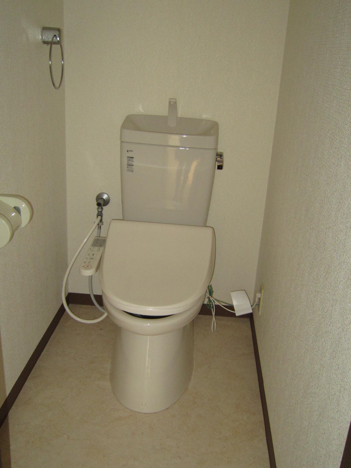 Toilet. Warm water washing toilet seat