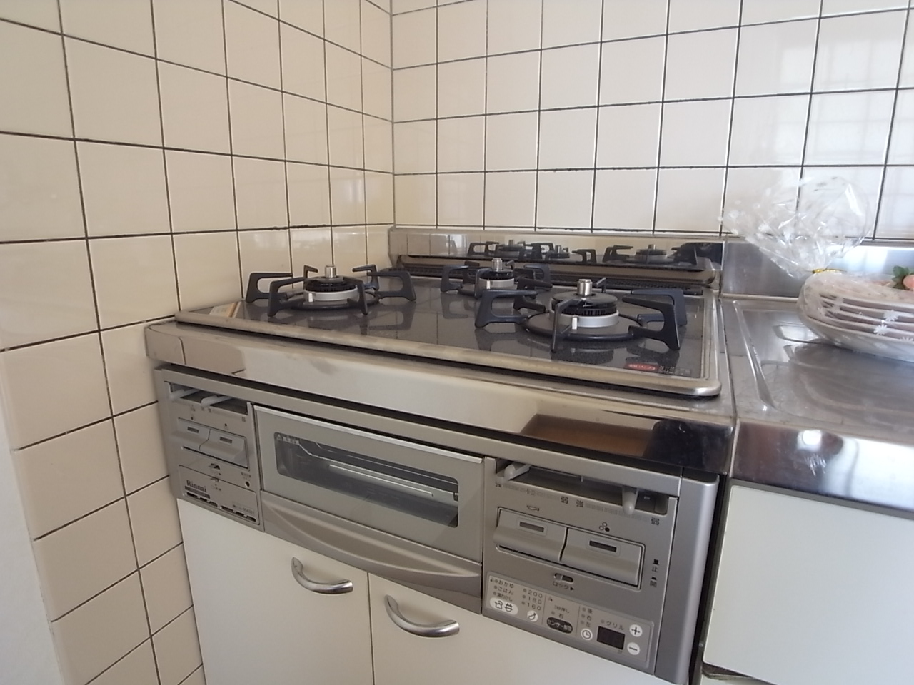 Kitchen. Gas stove built-in