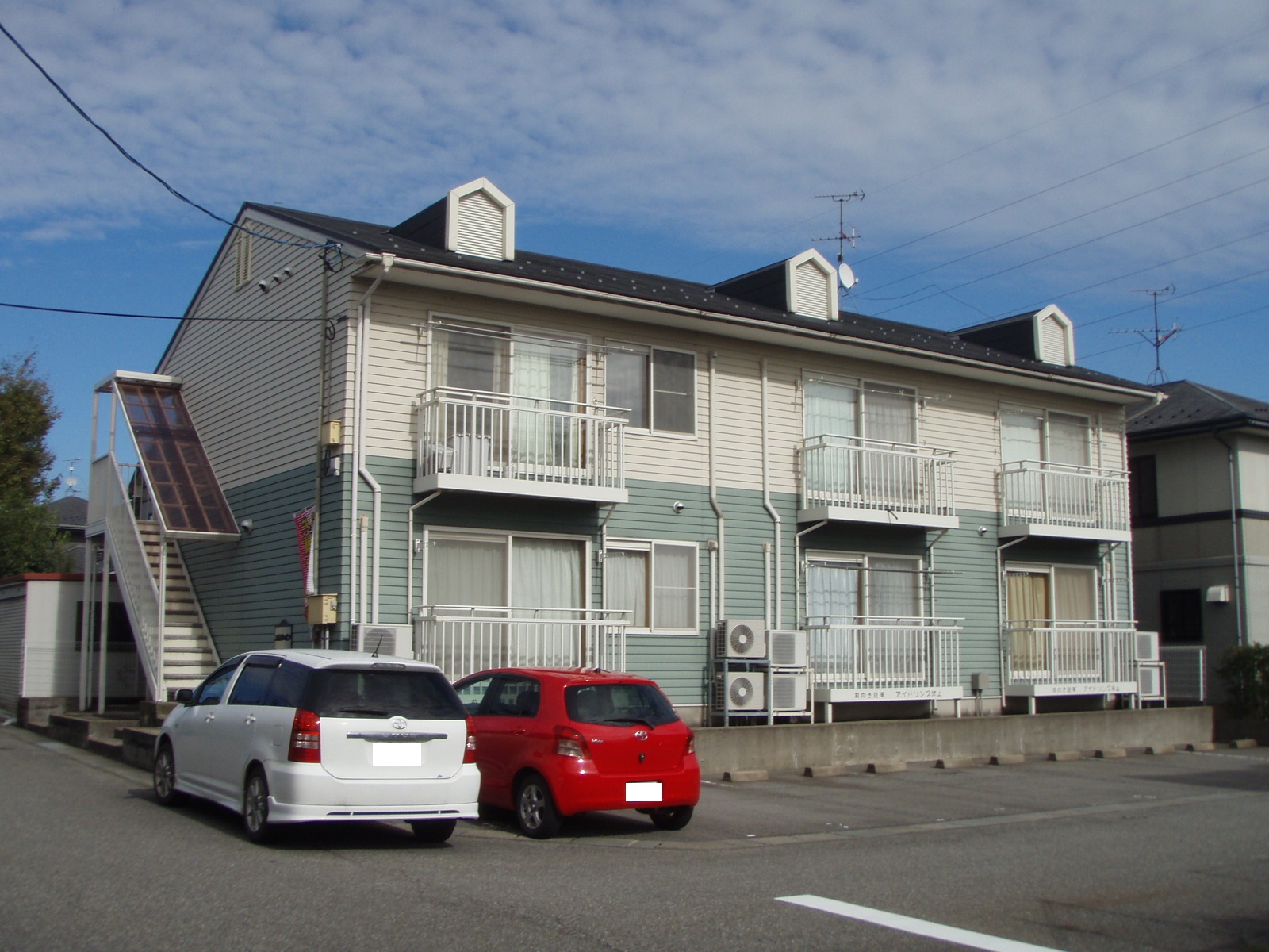 Parking lot. Balcony good day on the south-facing!