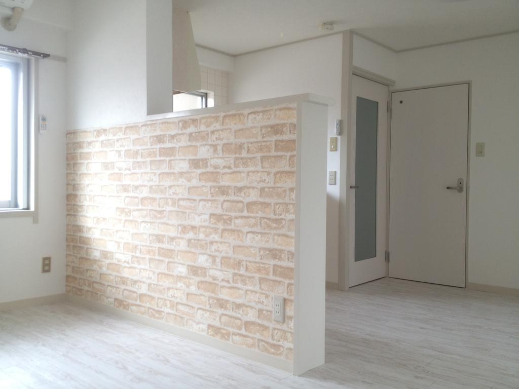 Living and room. Stylish living in a clean white system