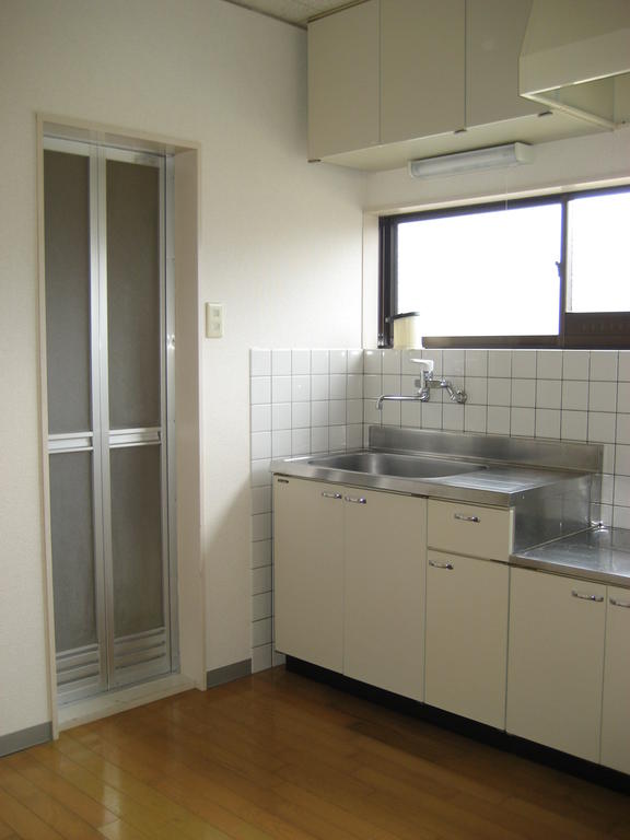 Kitchen. Bright kitchen with a window