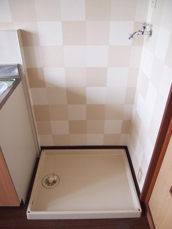 Other room space. Washing machine in the room