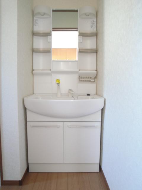 Wash basin, toilet. Bathroom Vanity