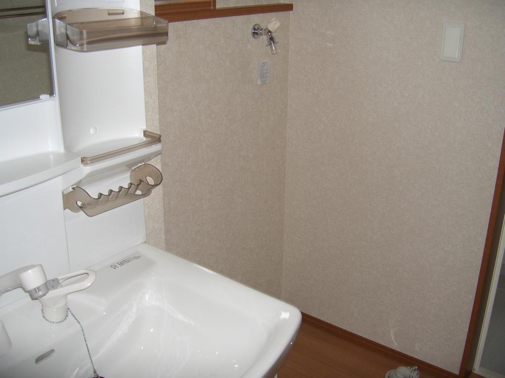 Wash basin, toilet. Interior