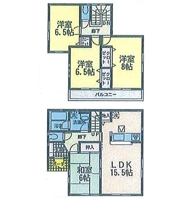 Floor plan. 21,800,000 yen, 4LDK, Land area 181.41 sq m , Building area 97.2 sq m