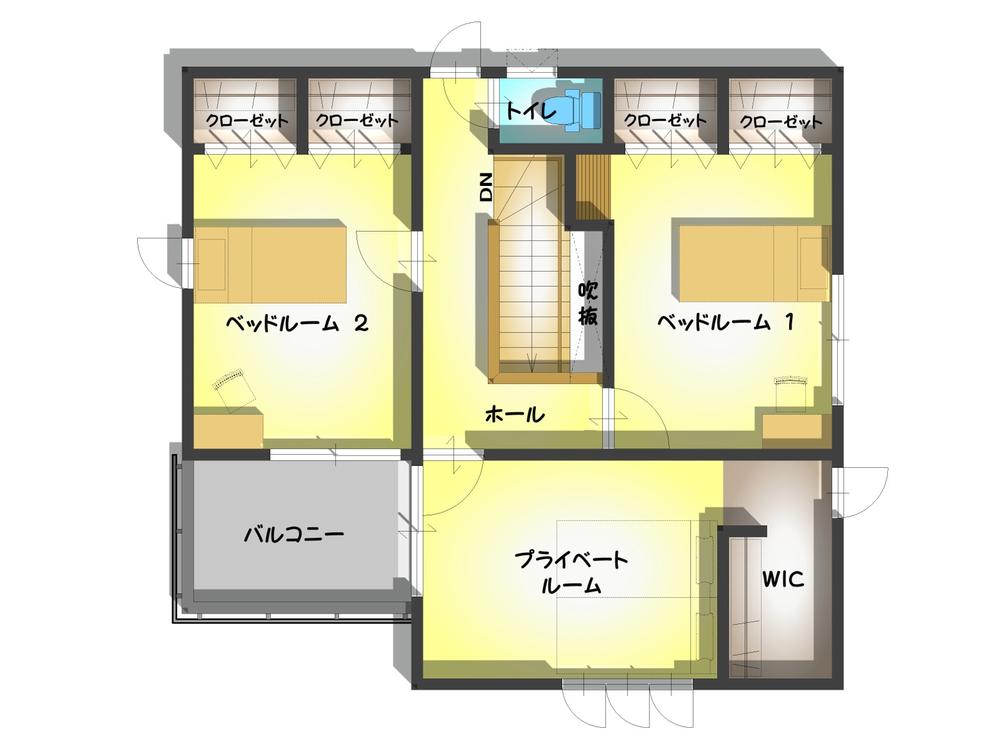 Floor plan. 24,800,000 yen, 4LDK, Land area 234.35 sq m , Building area 121.75 sq m