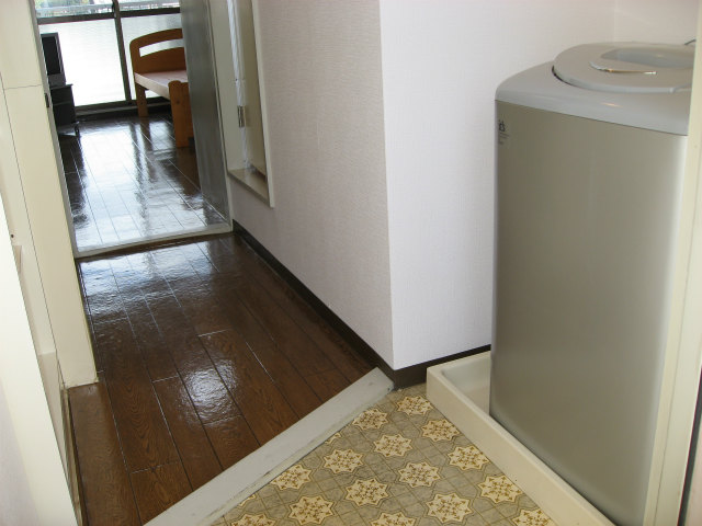 Entrance. Indoor Laundry Storage