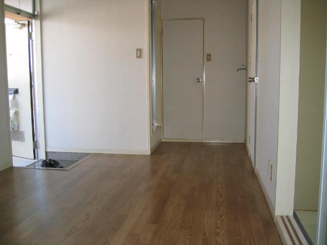 Washroom. Washing machine in the room