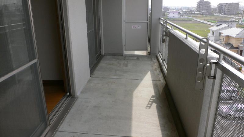 Balcony. Wide balcony