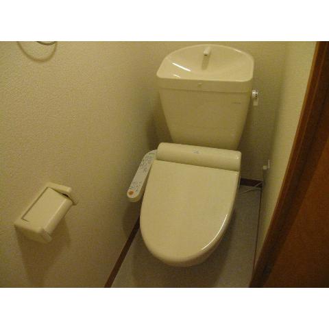 Toilet. Hot water is cleaned with a toilet seat!