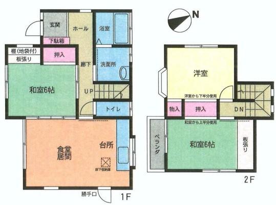Floor plan. 15.8 million yen, 3LDK, Land area 120.65 sq m , Building area 80.32 sq m