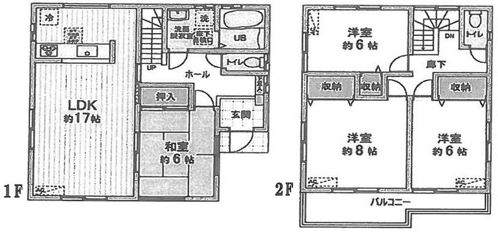 Floor plan. (1), Price 25,800,000 yen, 4LDK, Land area 138.18 sq m , Building area 104.75 sq m