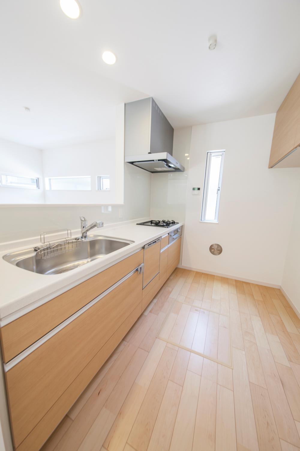 Building plan example (introspection photo).  [Our construction cases] Contract construction plan. Please feel free to contact us. Kitchen