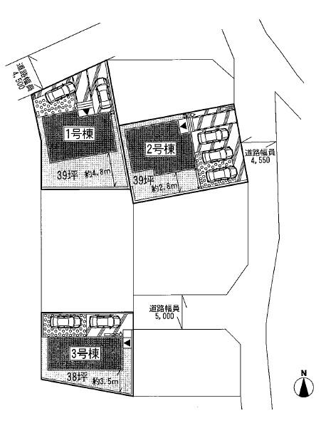 The entire compartment Figure. site 38.98 square meters ~ 42.49 square meters.