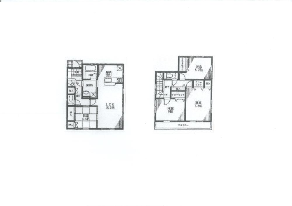 Floor plan. 26,800,000 yen, 4LDK, Land area 155.34 sq m , Building area 97.59 sq m site (December 2013) Shooting