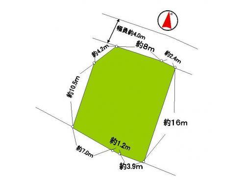 Compartment figure. Land price 8.5 million yen, Land area 183 sq m
