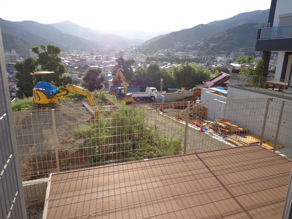 Balcony. Spacious deck terrace