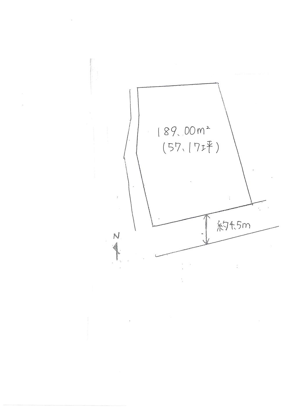 Compartment figure. Land price 18 million yen, Land area 189 sq m