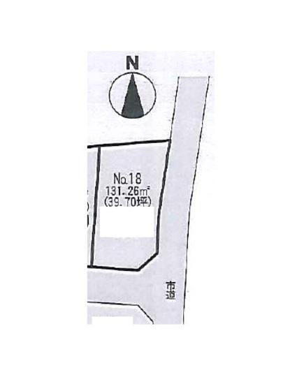 Compartment figure. Land price 19.9 million yen, Land area 131.26 sq m compartment view