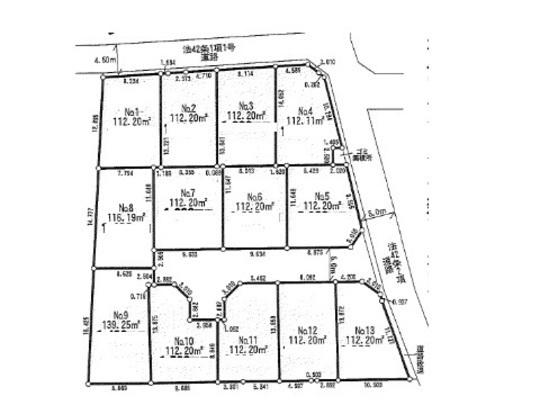 Compartment figure. Land price 15.8 million yen, Land area 112.2 sq m compartment view