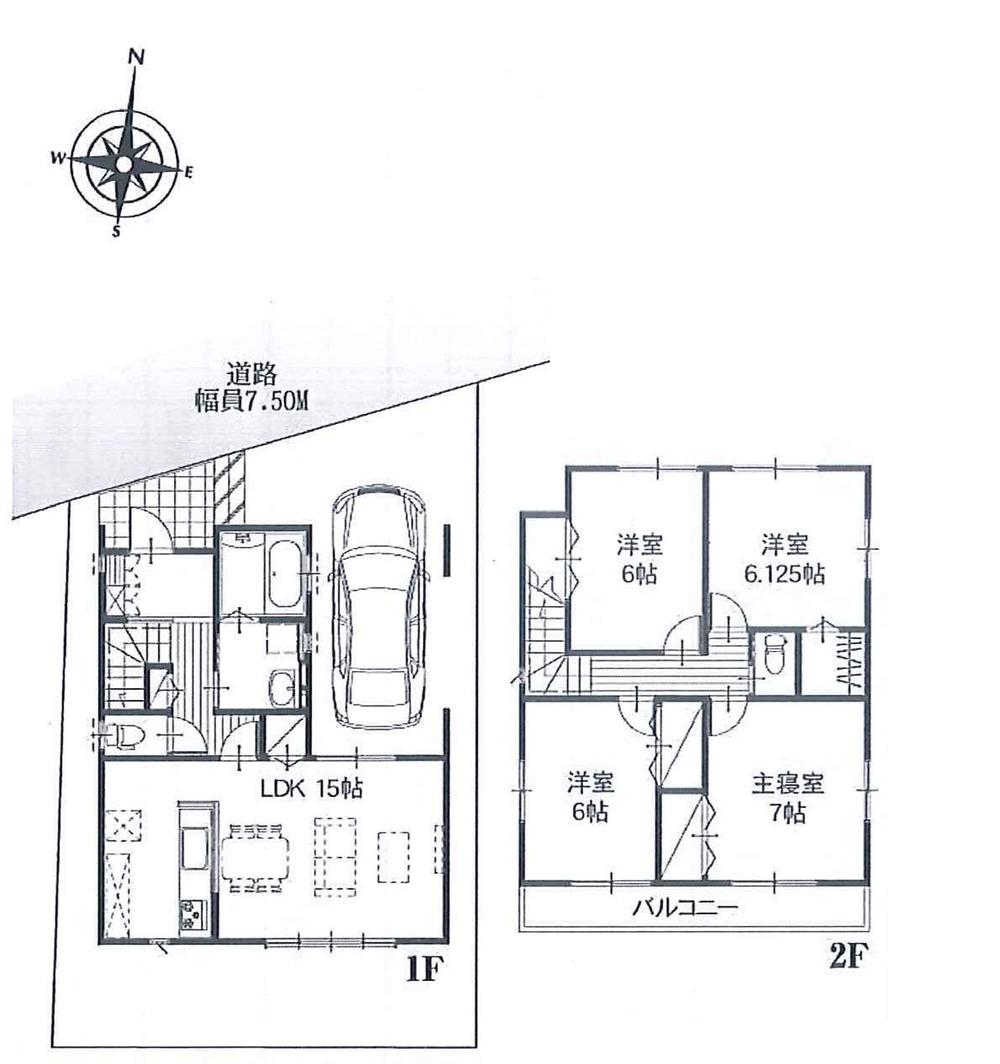 Floor plan. 17,900,000 yen, 4LDK, Land area 99.06 sq m , Building area 97.5 sq m