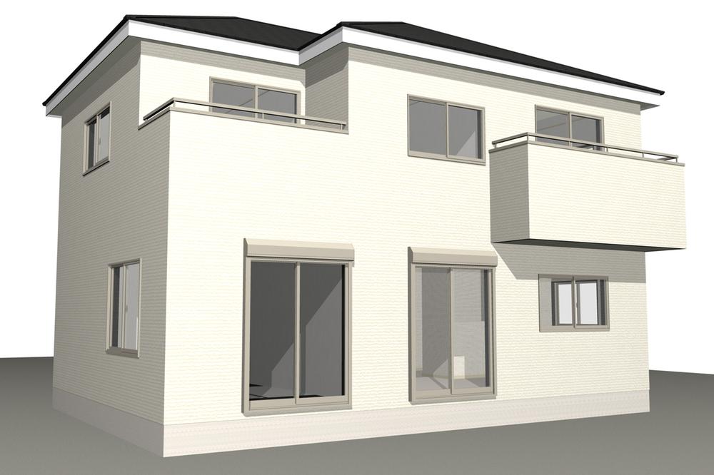 Rendering (appearance). Atsugi hot water third ・ 4 Building Price: 2,880 yen (tax included) □ LDK16 Pledge  □ Japanese-style room 6 quires □ Western-style 9 Pledge  □ Western-style 6.75 Pledge □ Western-style 5.5 Pledge  □ South side two-sided balcony □ 4LDK