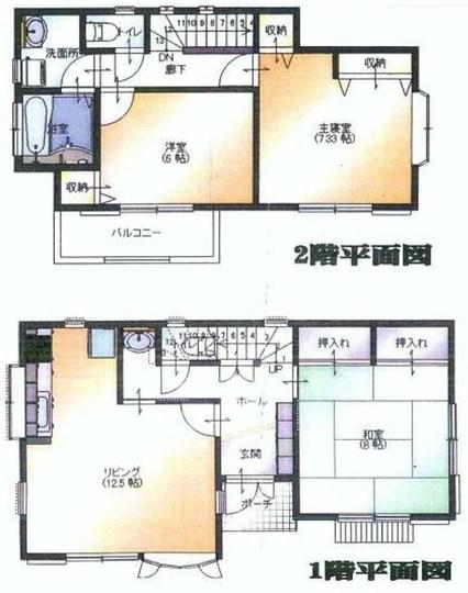 Floor plan. 19,800,000 yen, 3LDK, Land area 130.74 sq m , Building area 86.11 sq m