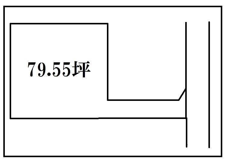 Compartment figure. Land price 15 million yen, Land area 263 sq m