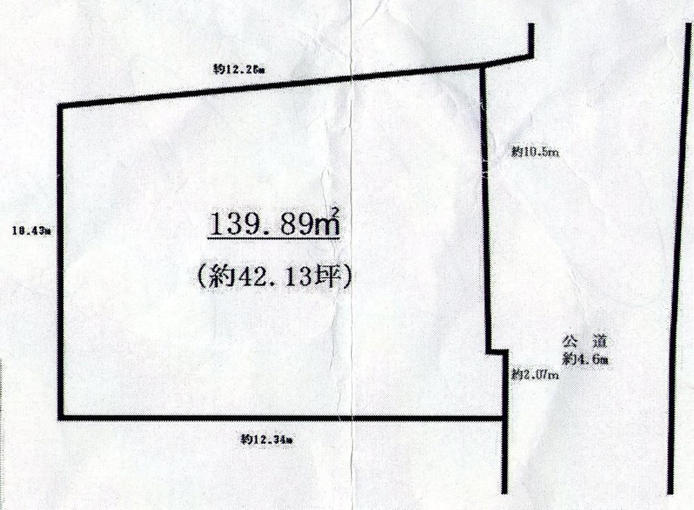 Compartment figure. Land price 14.5 million yen, Land area 139.89 sq m