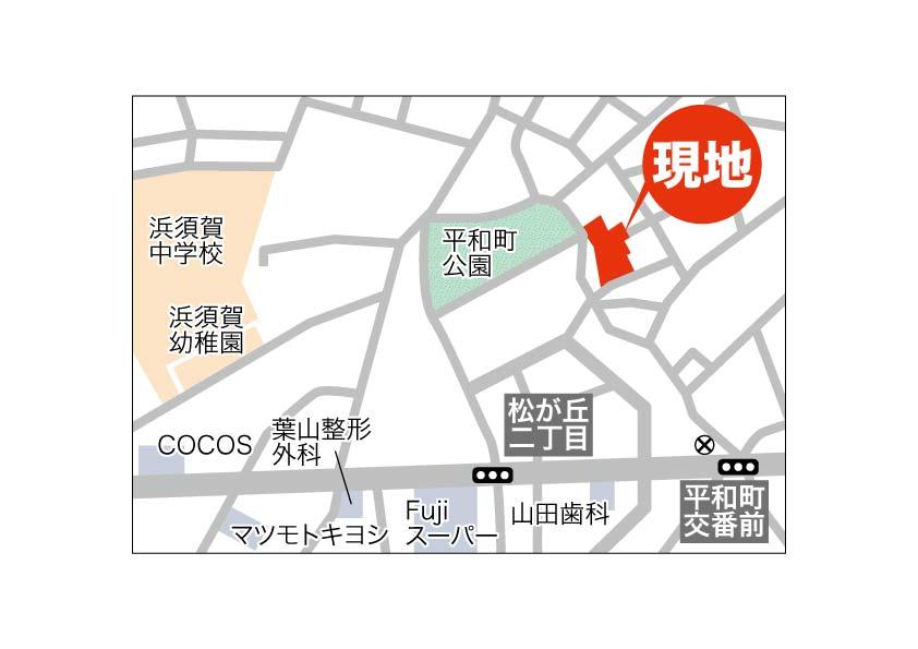 Local guide map. Enlarged view