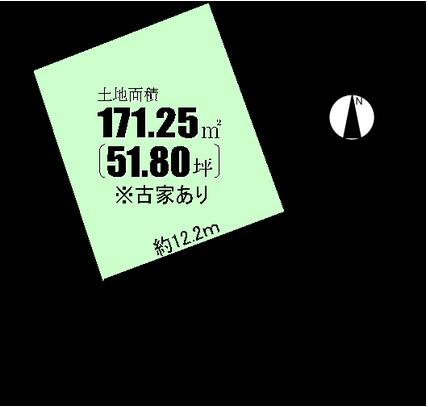 Compartment figure. Shaping land ・ About 51 square meters! 