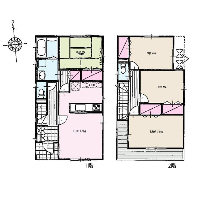 Floor plan. 29.4 million yen, 4LDK, Land area 106 sq m , Building area 97.3 sq m