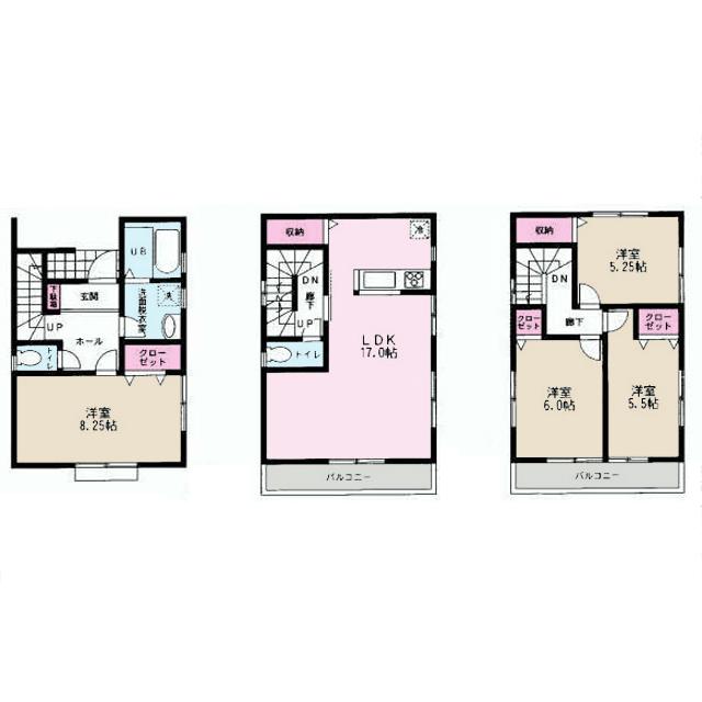 Floor plan. 26,800,000 yen, 4LDK, Land area 109.29 sq m , Building area 96.29 sq m