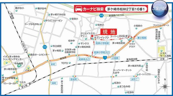 Local guide map.  ※ Traffic guide map