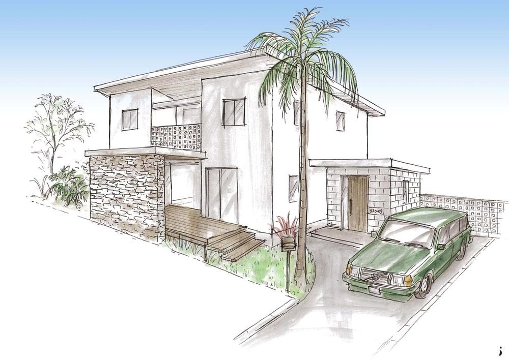 Building plan example (Perth ・ appearance). Reference example plan