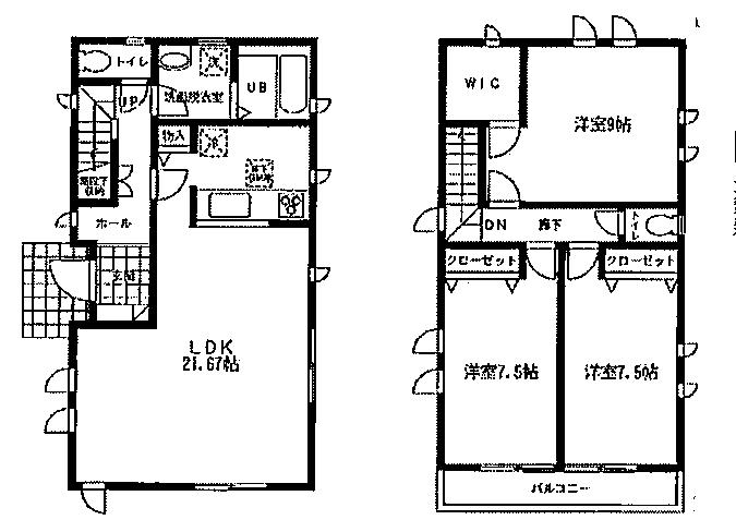 Floor plan. 41,800,000 yen, 3LDK, Land area 135.21 sq m , Building area 105.99 sq m