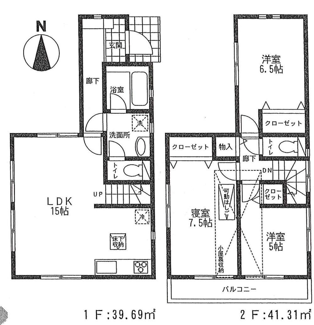 Floor plan. 29,800,000 yen, 3LDK, Land area 95.22 sq m , Building area 81 sq m